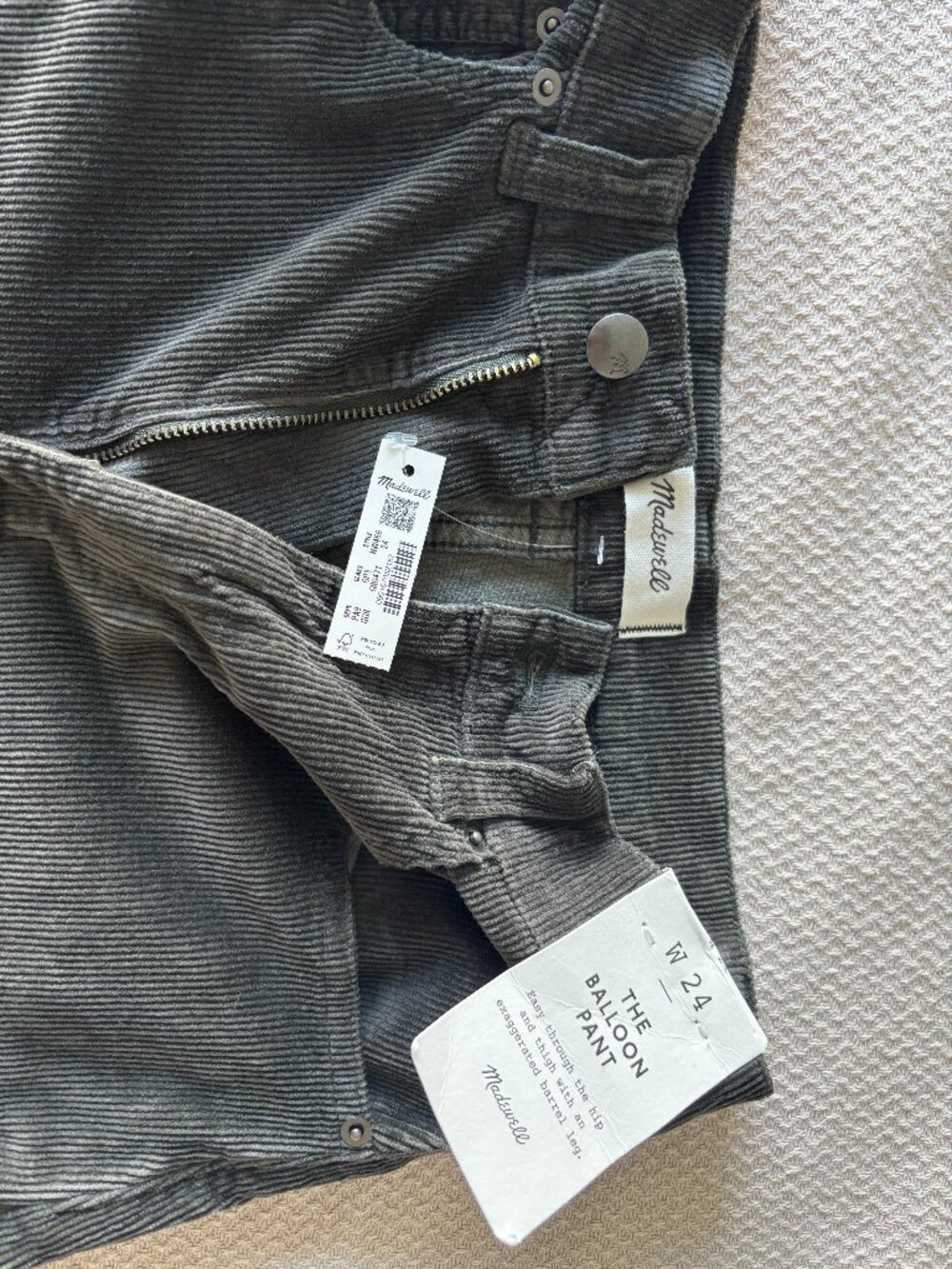 Madewell The Balloon Pant in Corduroy